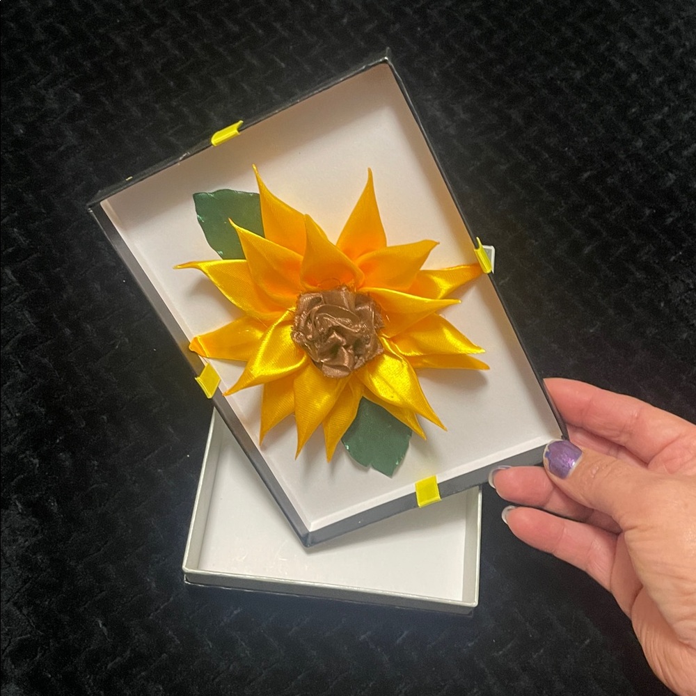 Gift Box with Yellow Ribbon